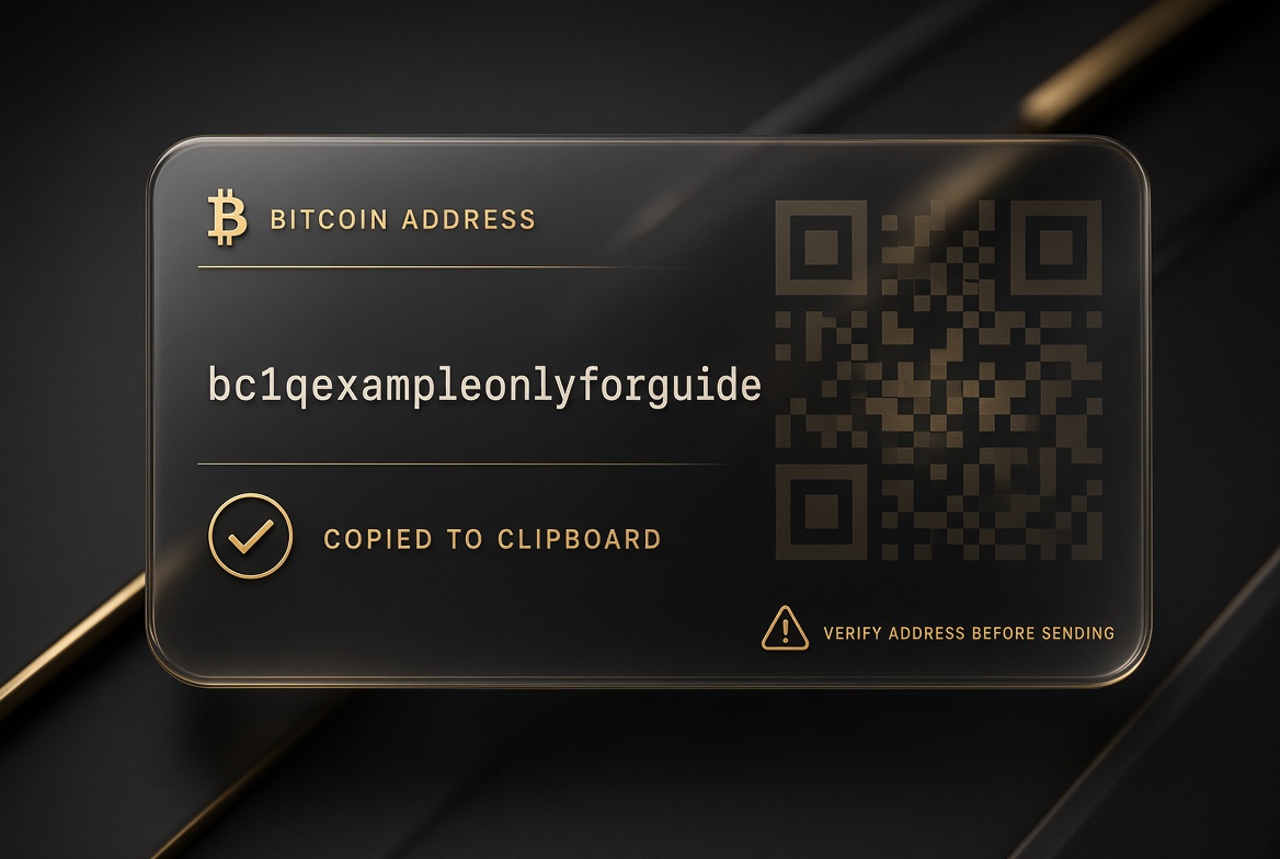 Bitcoin address card